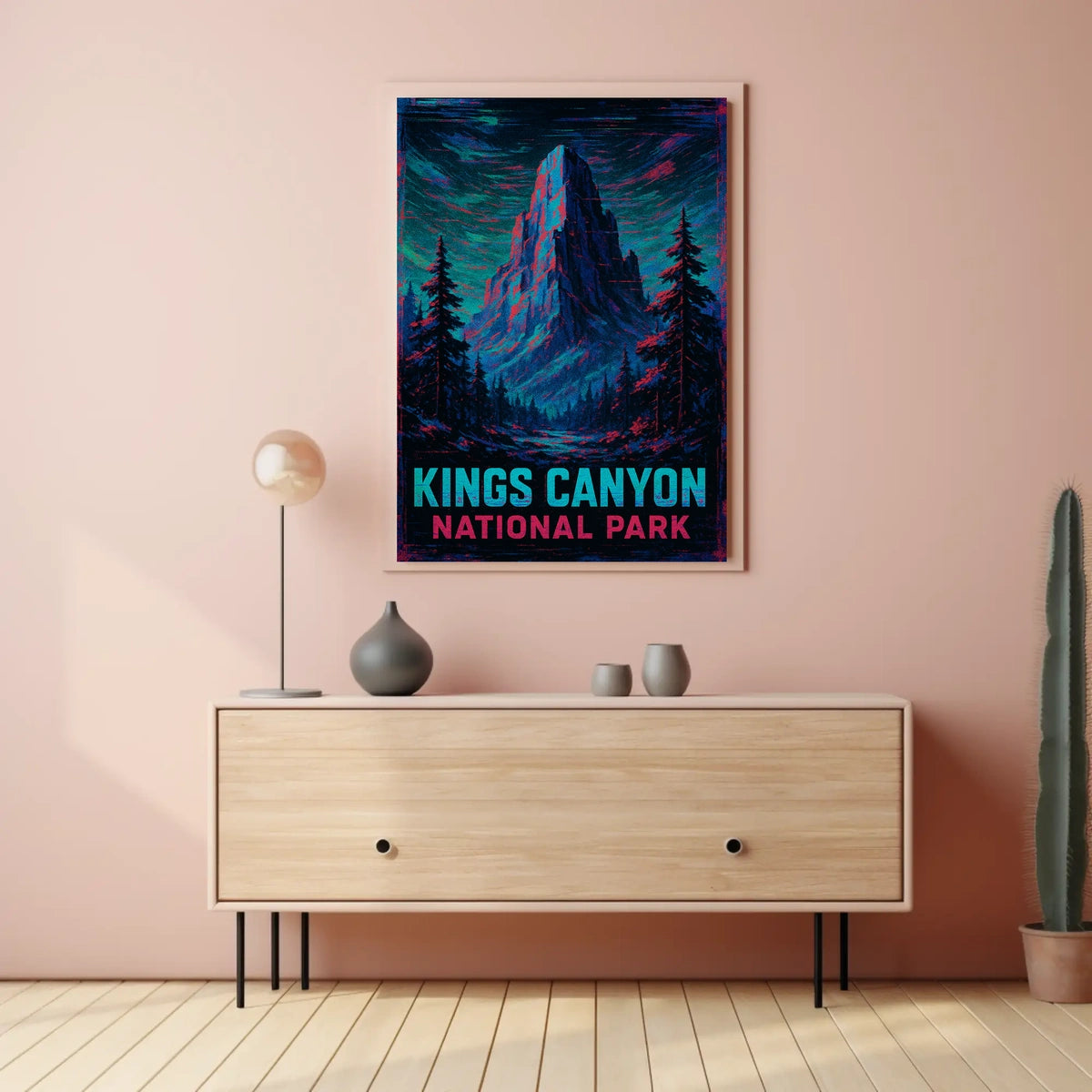 Kings Canyon National Park Scenic Wilderness Vintage Timeless Majestic Wanderlust Decor Wall Art Poster