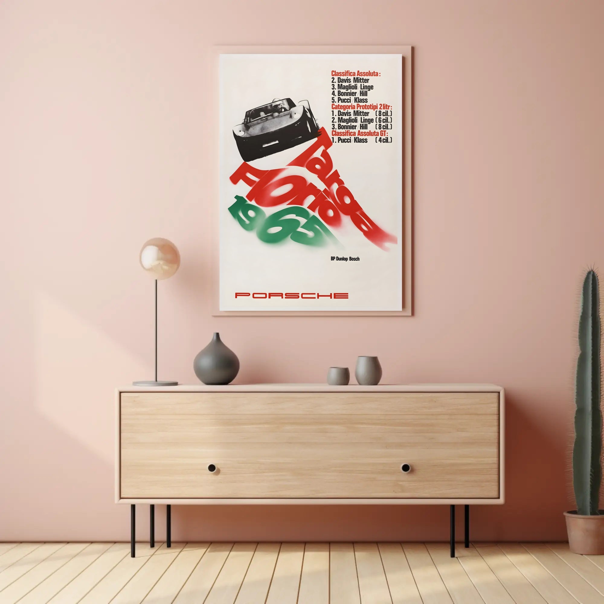 Targa Florio 1965 Racing Results Poster