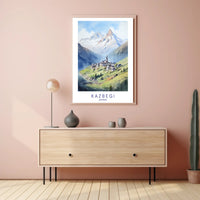 Kazbegi Scenic Beauty Travel Poster PosterGoat