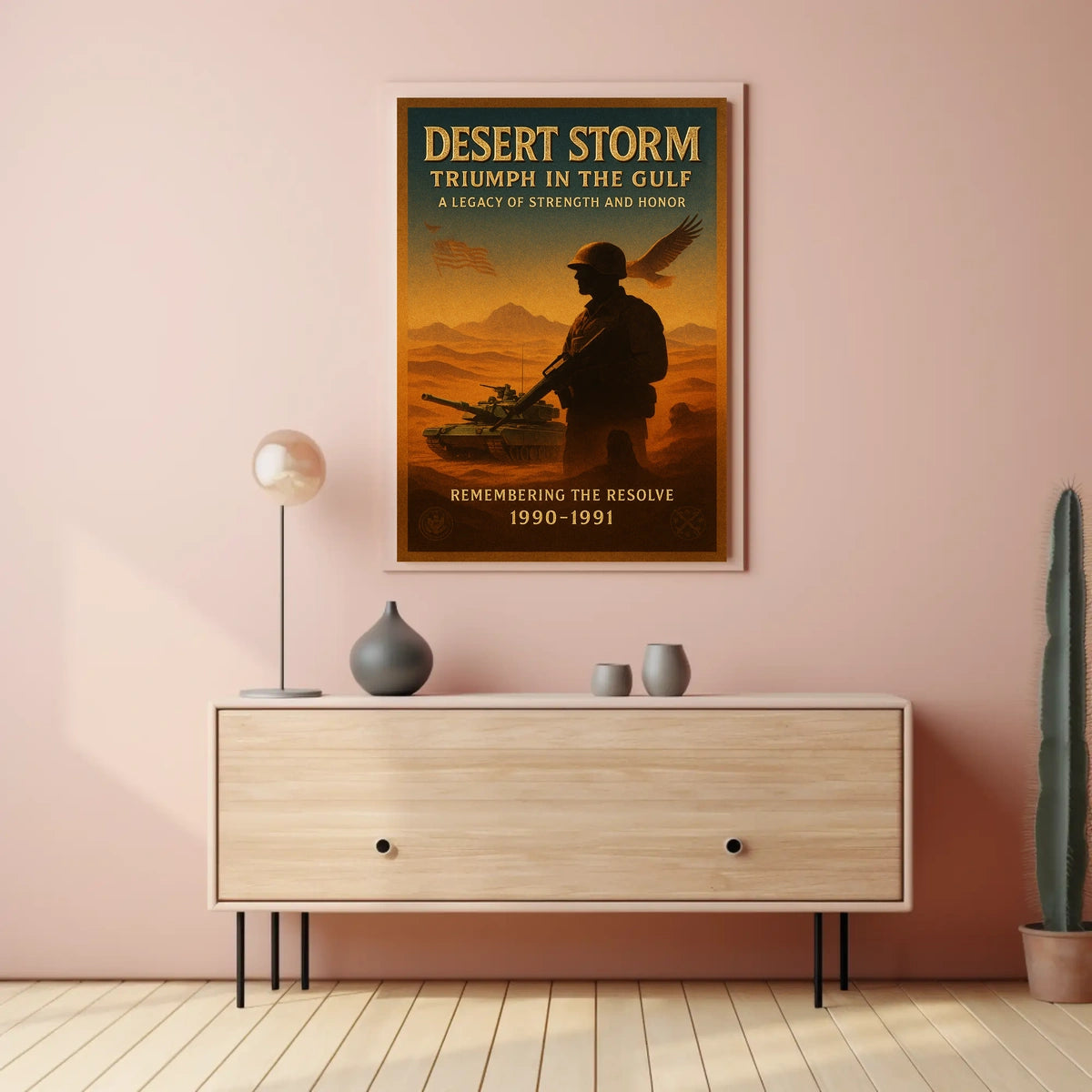 Desert Storm Triumph in the Gulf Poster