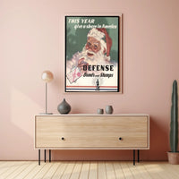 Santa Encourages Investment in America Poster PosterGoat