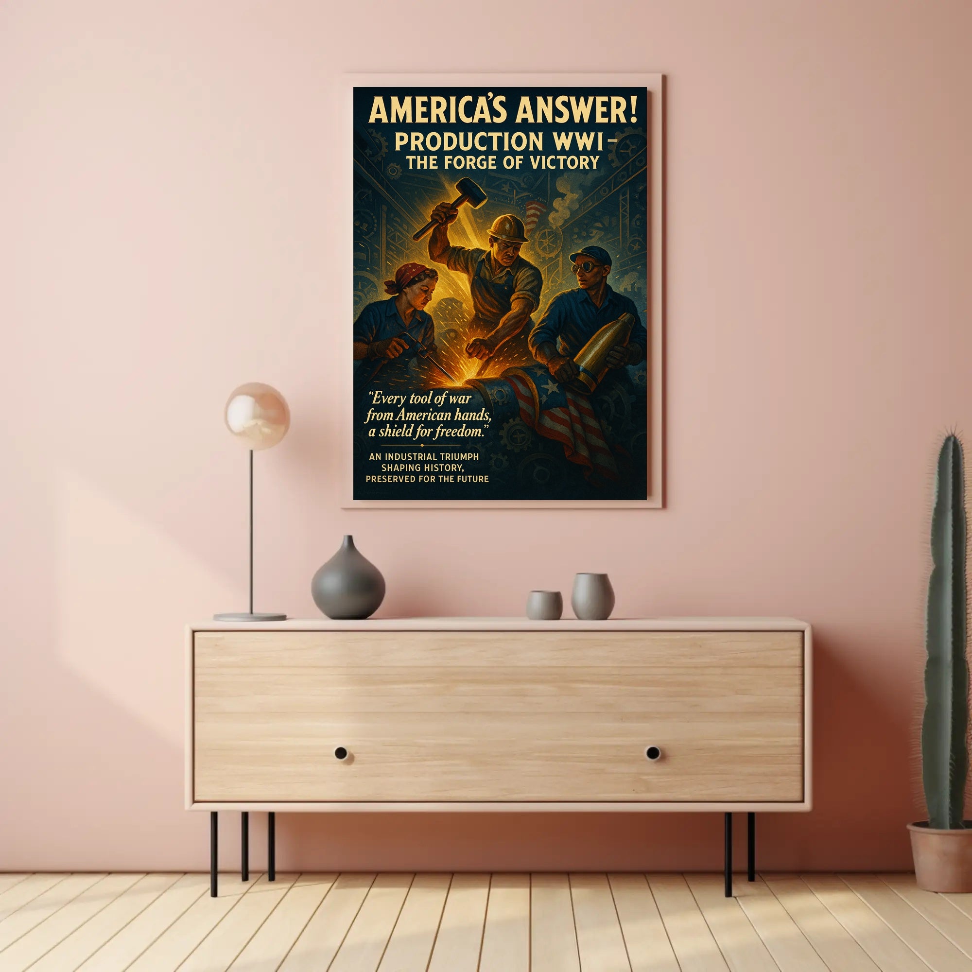 America's Answer: The Forge of Victory Poster