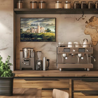 Mysterious Castle under a Moonlit Sky Poster