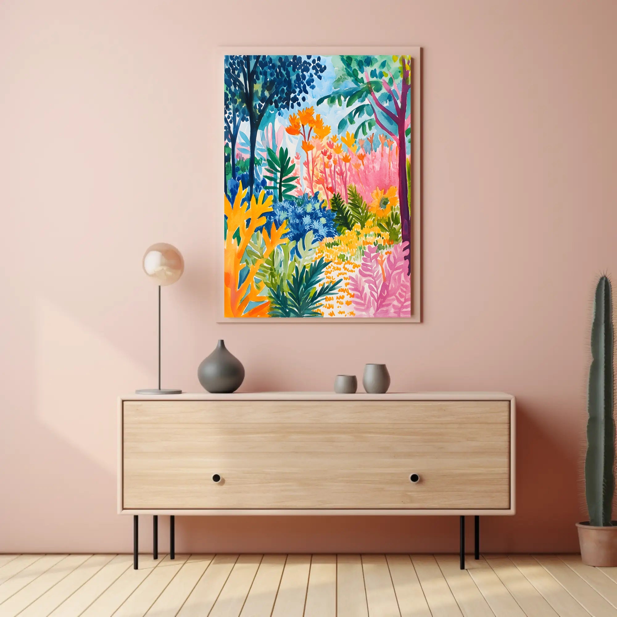 Tropical Jungle Vibe: Abstract, Artistic, or Pop Culture Poster