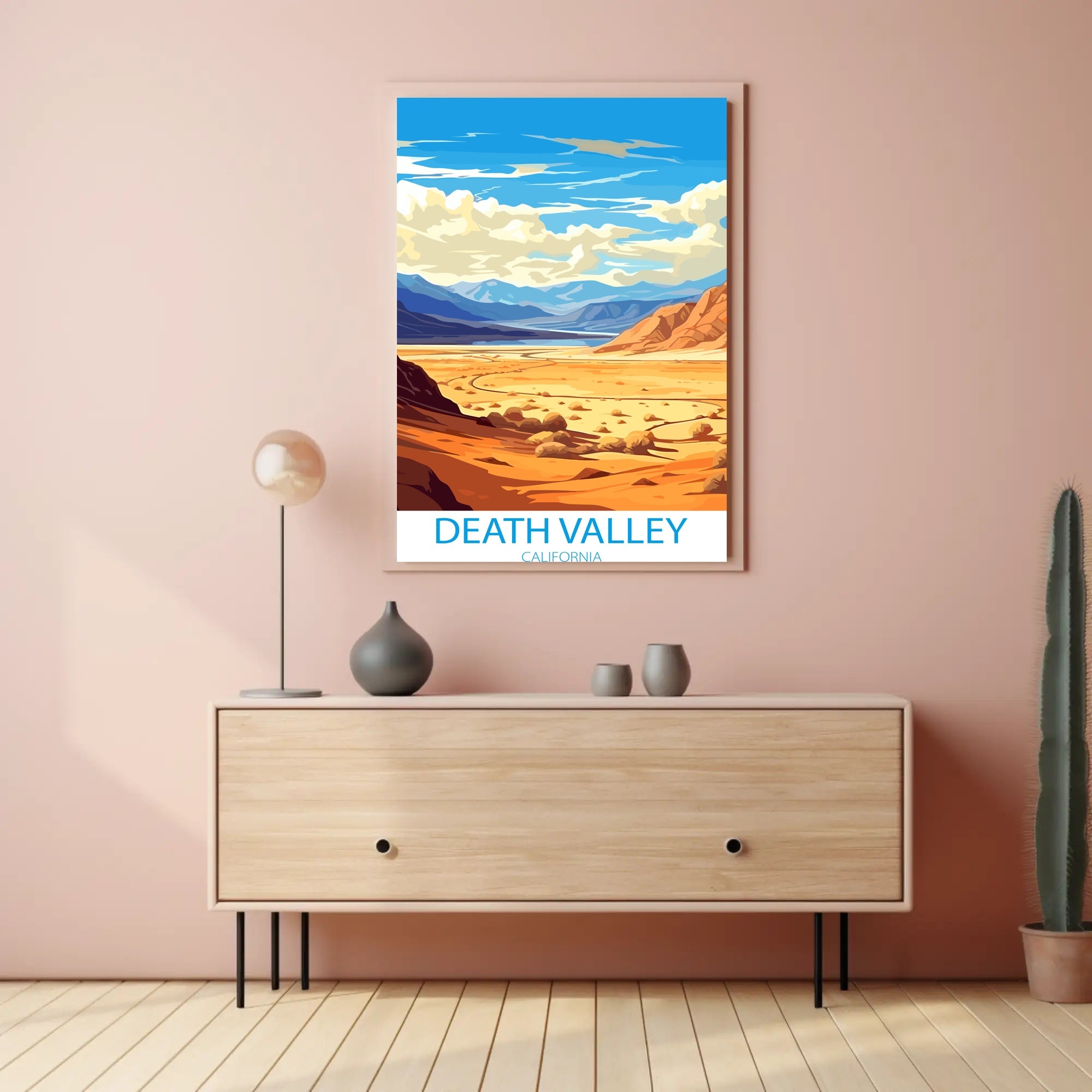 Death Valley Desert Adventure Art Travel Poster