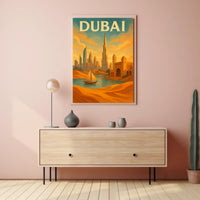 Dubai Poster Fusion Tradition And Modernity For Home Decor