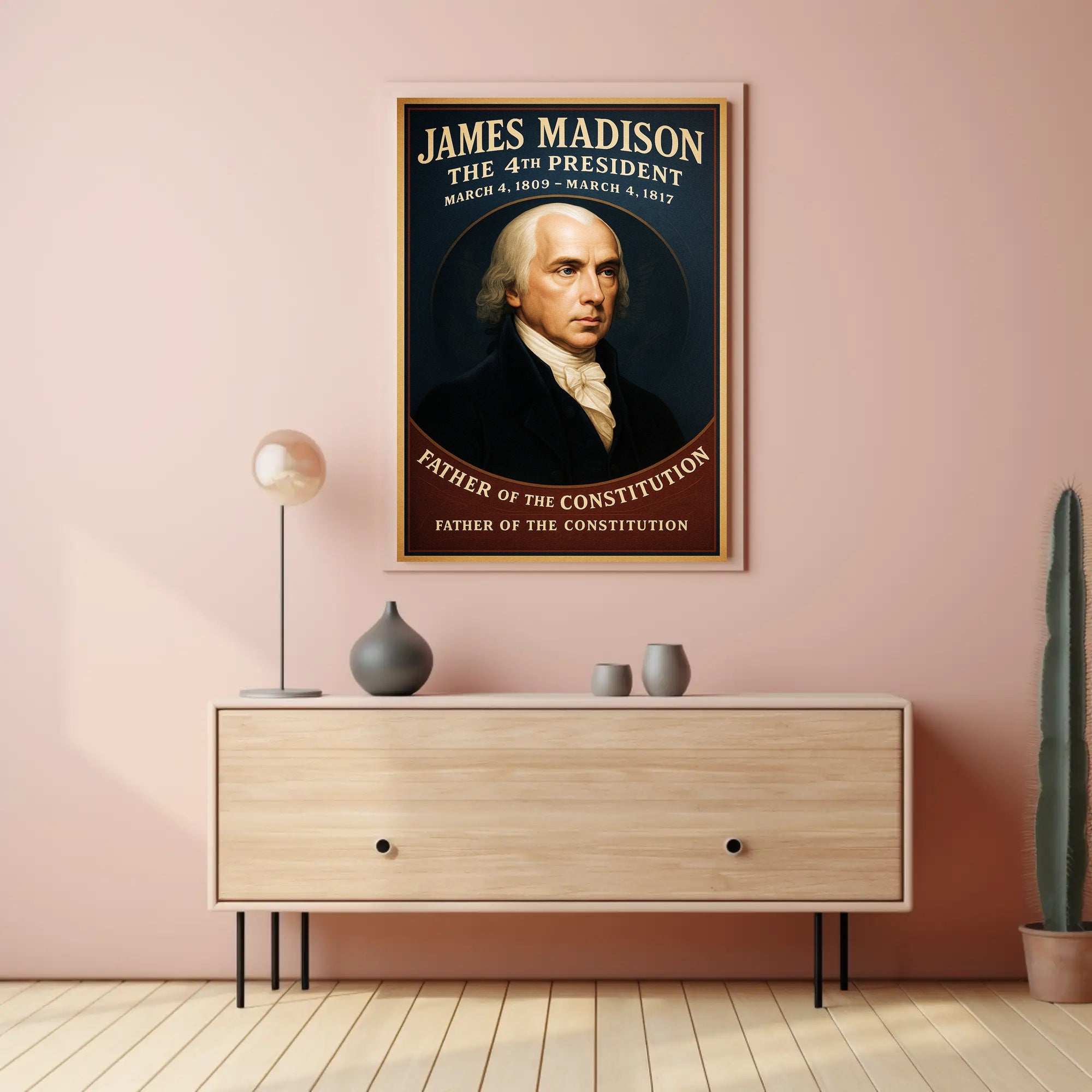 James Madison 4th President Poster PosterGoat