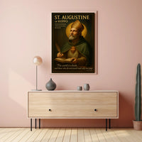 St. Augustine Reflective Wisdom Inspirational Motivational or Quote Poster PosterGoat