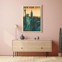 Iconic New York City Vintage Poster For Urban Decor Lovers