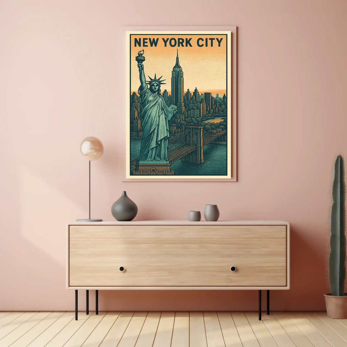 Iconic New York City Vintage Poster For Urban Decor Lovers