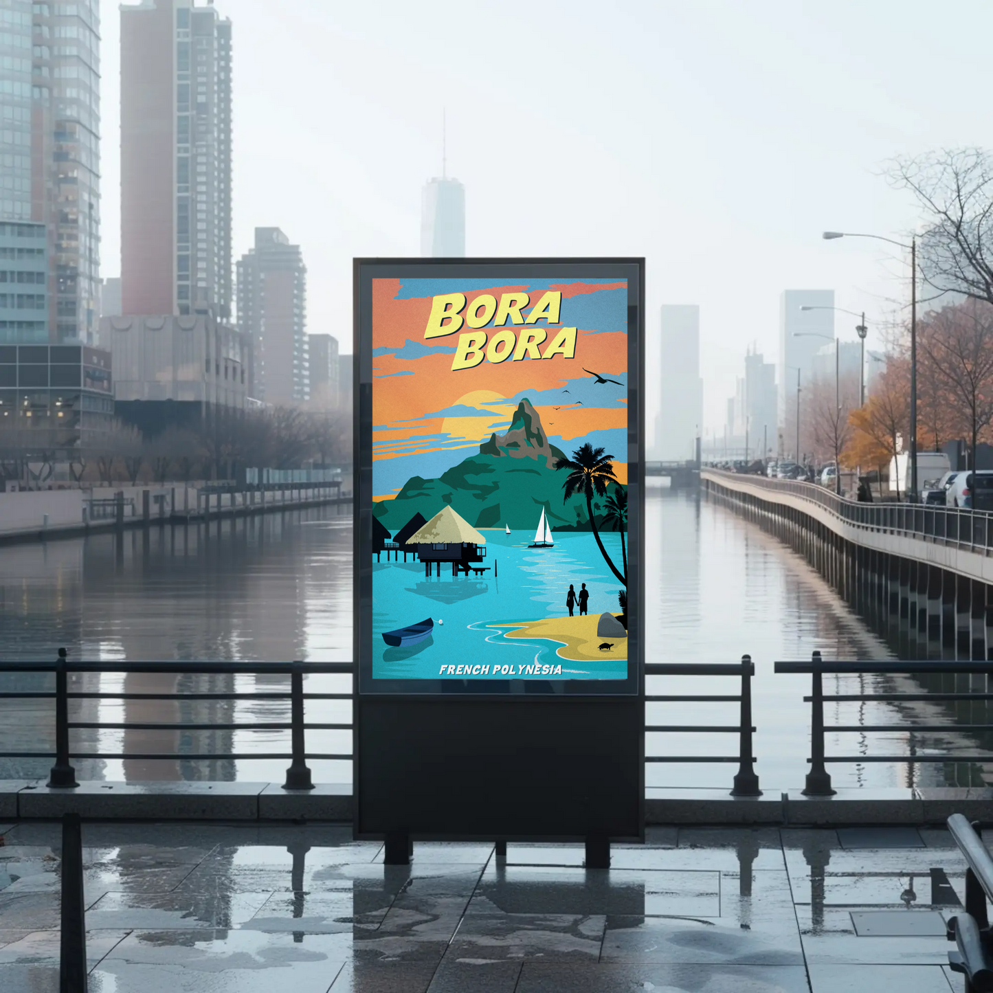 Bora Bora Travel Poster
