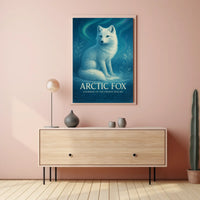 Arctic Fox Guardian of the Frozen Realms Poster