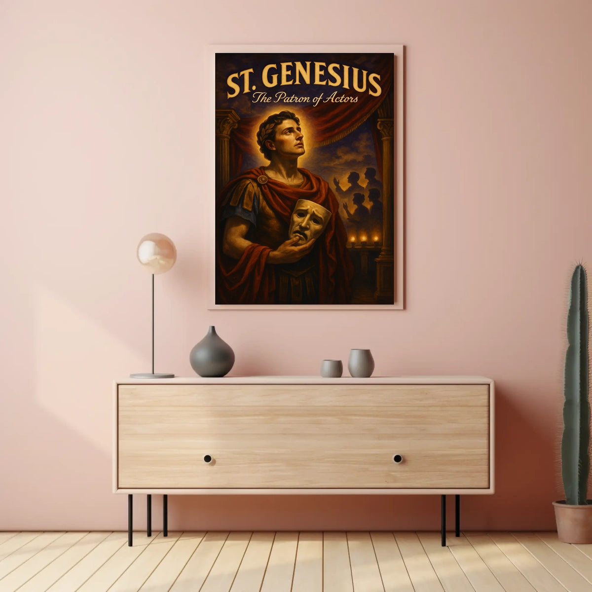 St. Genesius The Patron Of Actors Poster