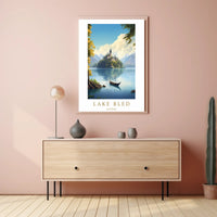 Scenic Beauty of Lake Bled Poster PosterGoat