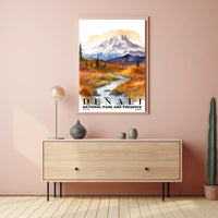 Denali Watercolor Wall Art Poster