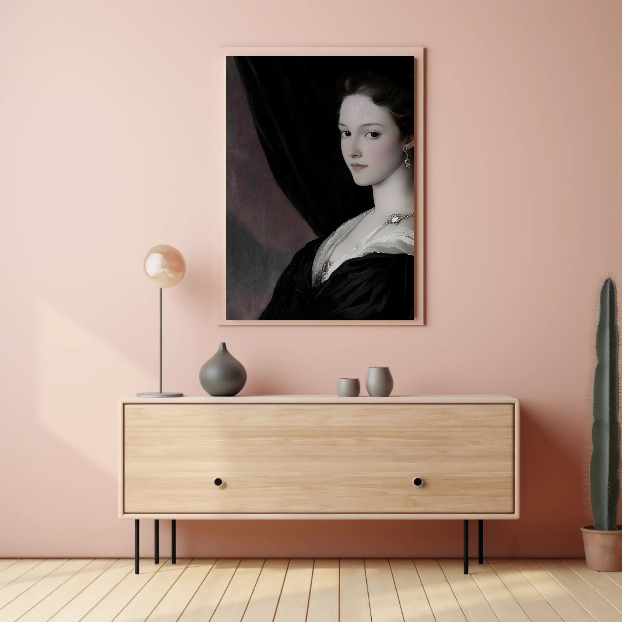 Elegant Portrait of a Woman: Cultural or Heritage Poster PosterGoat