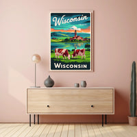 Scenic Wisconsin Travel Poster