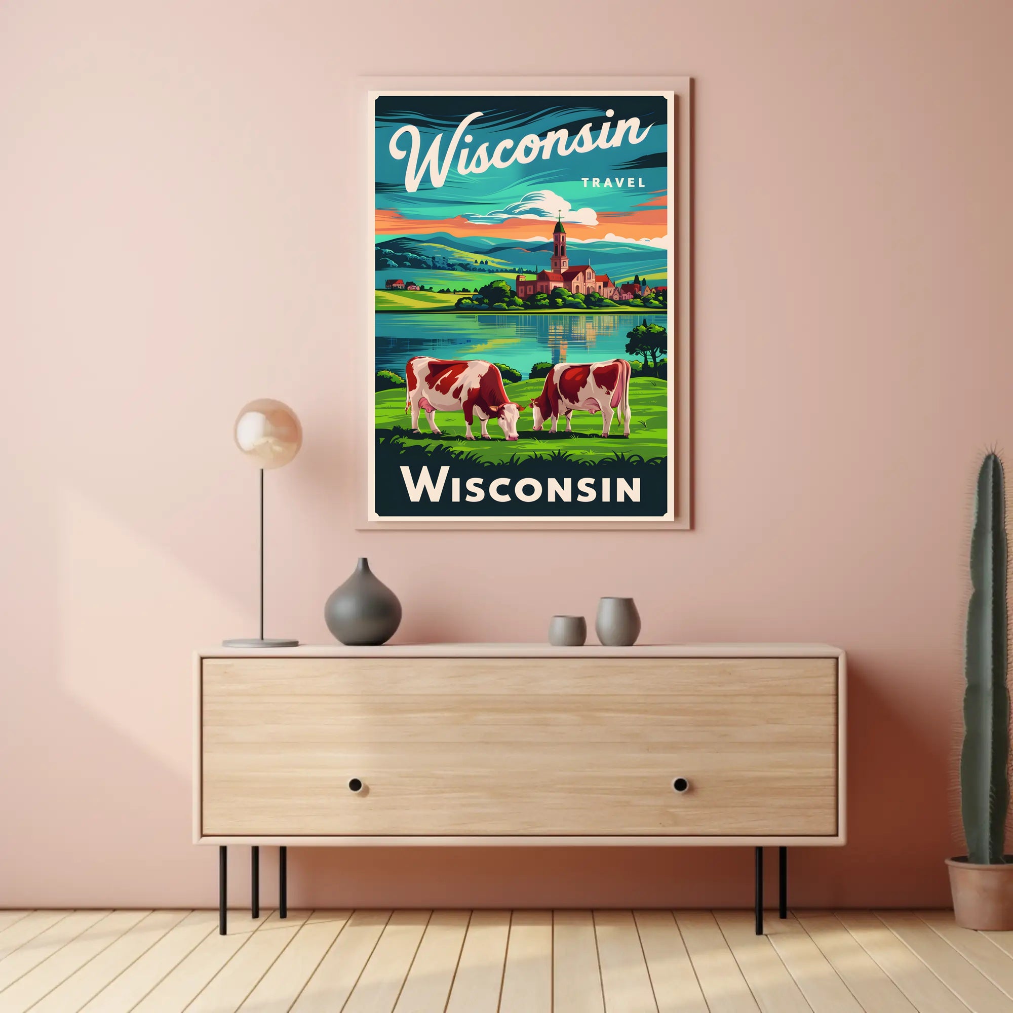 Scenic Wisconsin Travel Poster
