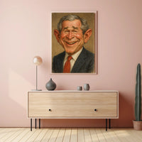 George W. Bush Caricature Poster PosterGoat