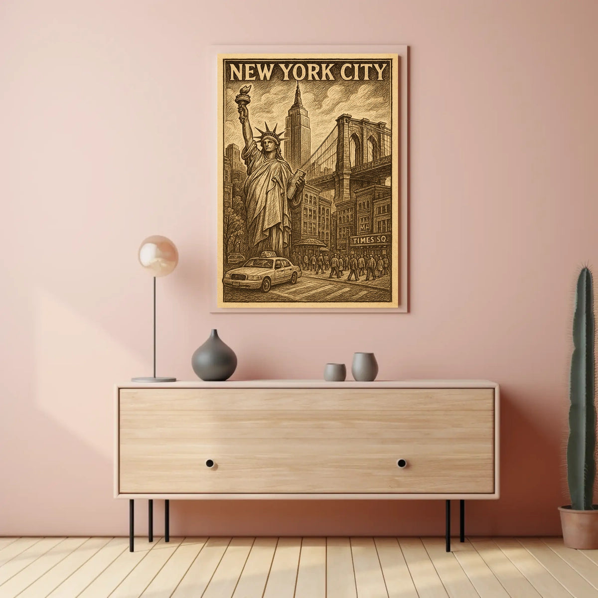 Iconic New York City Vintage Poster For NYC Lovers And Fans