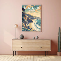 Big Sur Scenic Art Travel Poster