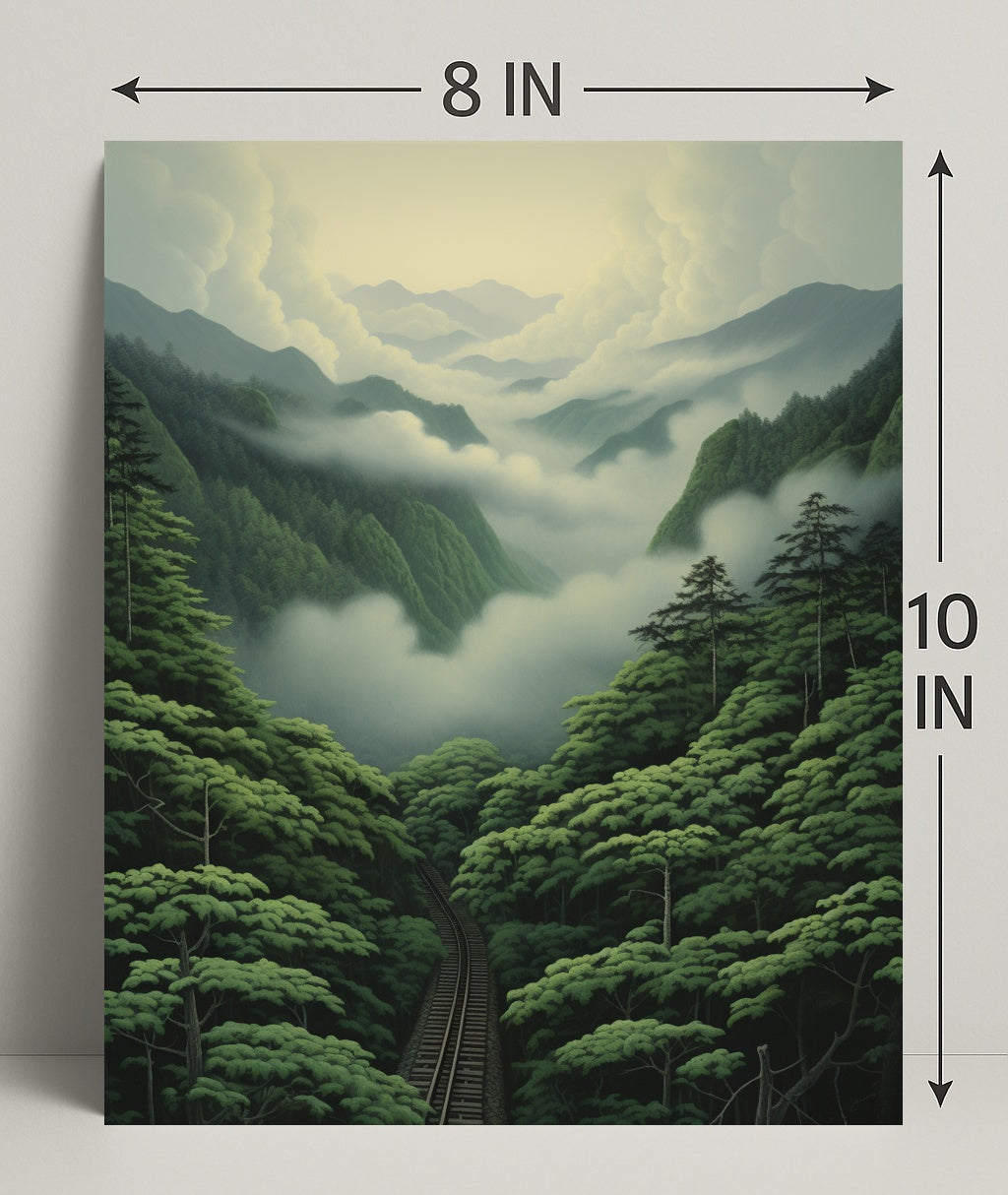 Journey Through The Misty Mountains Poster