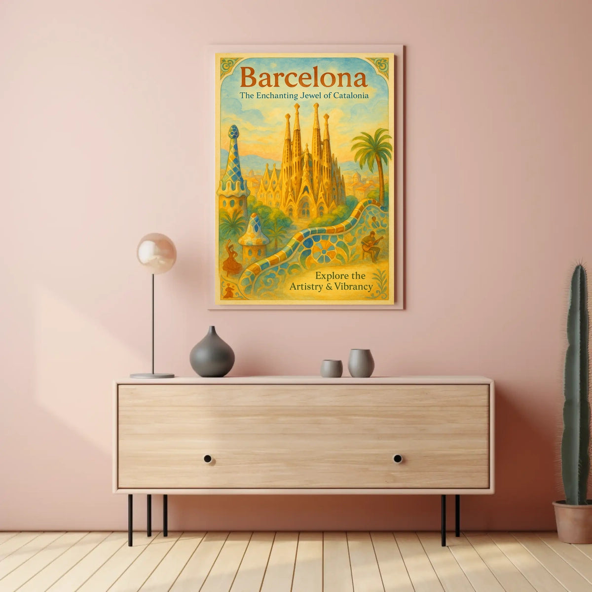 Barcelona The Enchanting Jewel of Catalonia Poster