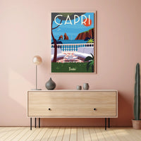 Capri Island Scenic Art Travel Poster PosterGoat