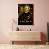 Zachary Taylor 12th President of the United States Double Exposure Poster