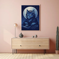Dj Wolf Under The Moon Poster