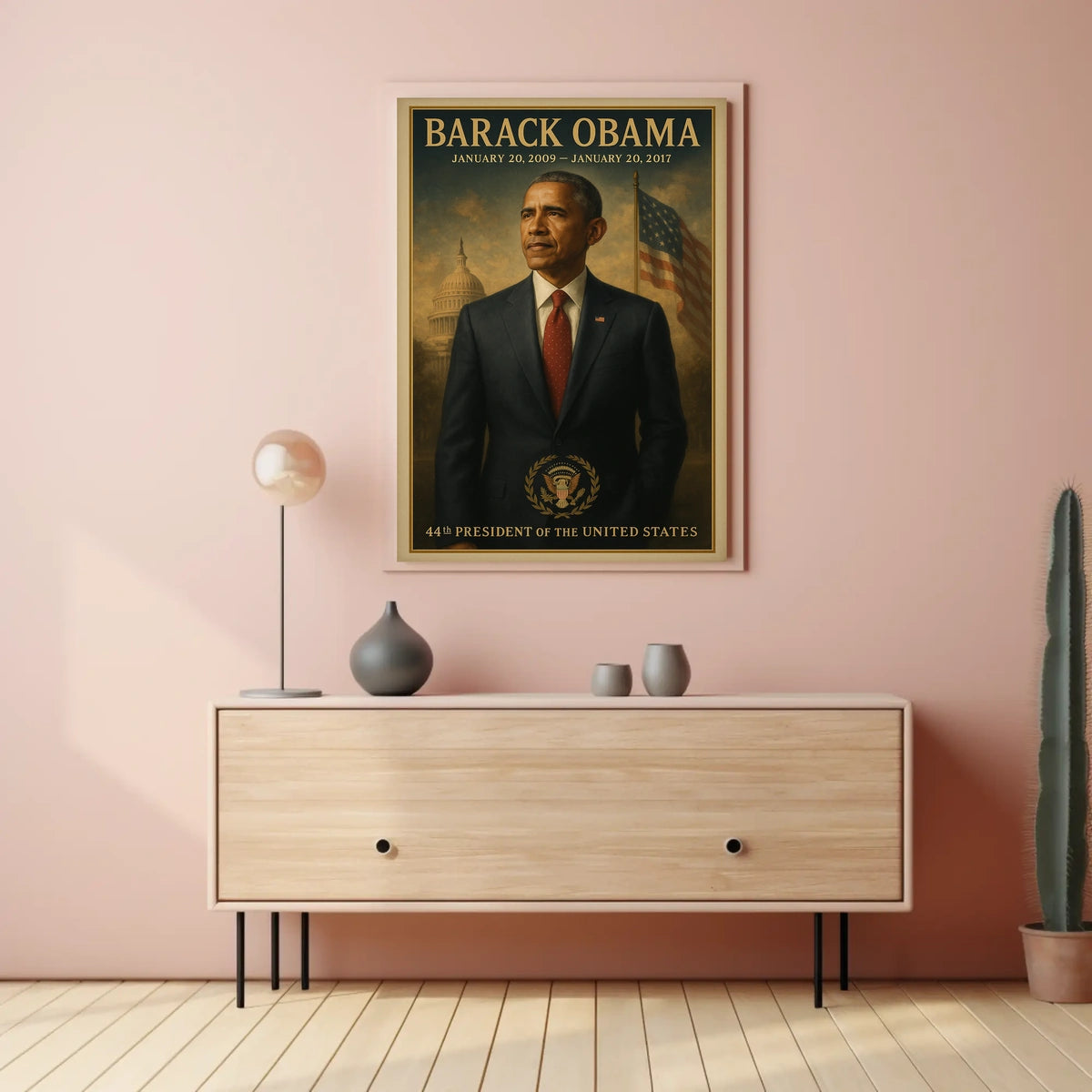 Presidential Portrait Art in Political or Propaganda Poster