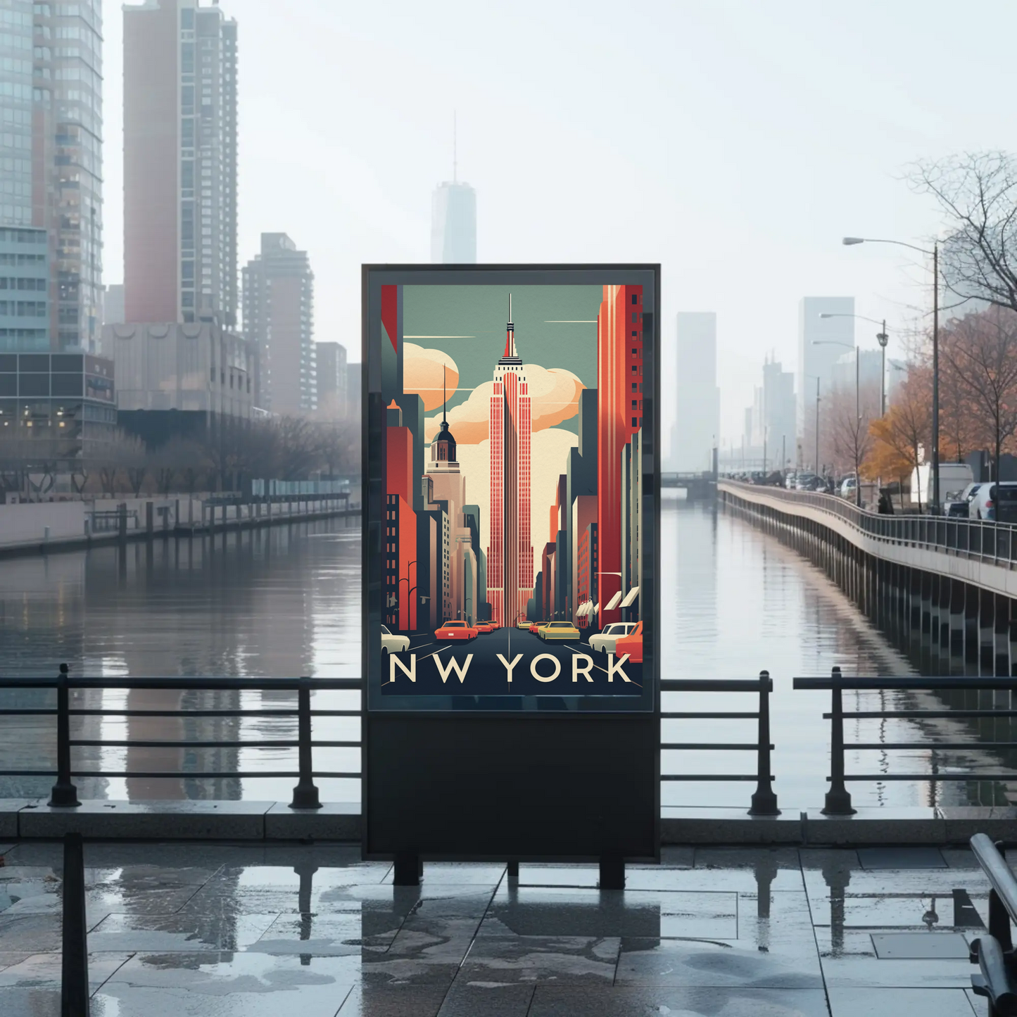 New York - Art Deco Cityscape