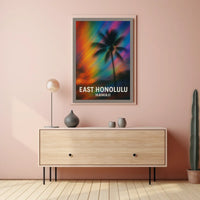 East Honolulu Vibes Wanderlust Impressionism Poster