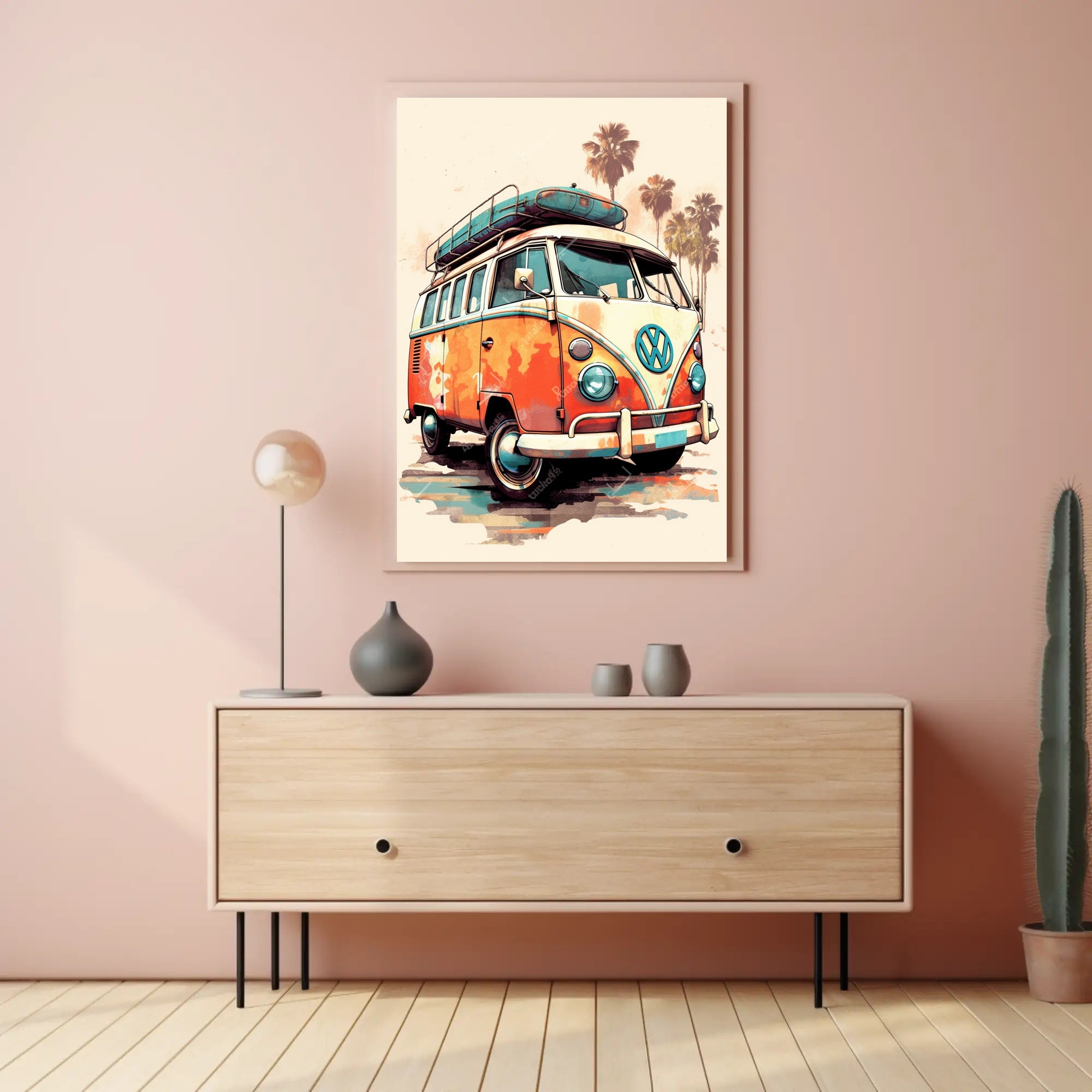 Vintage Road Trip Vibes Poster