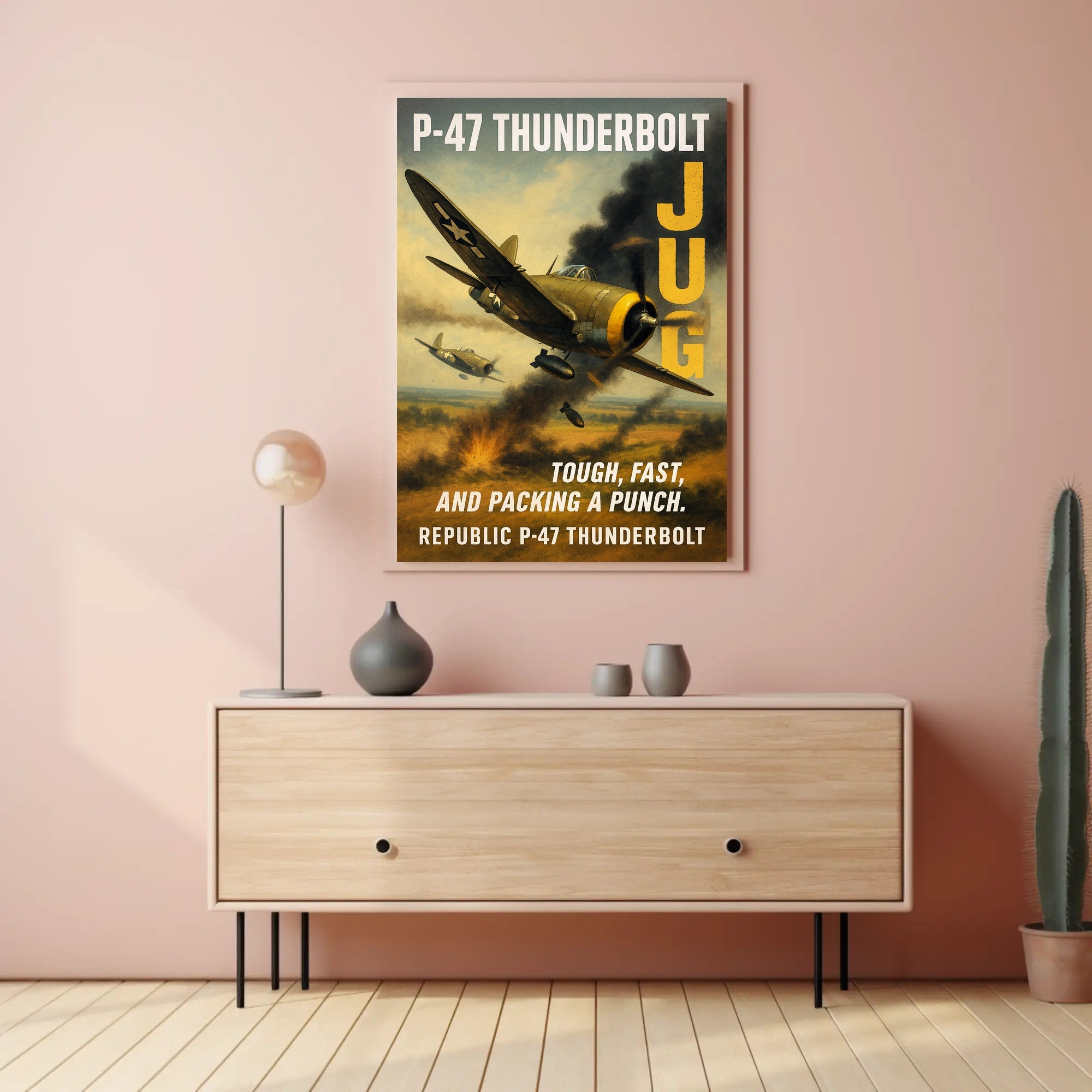 Republic P-47 Thunderbolt The Jug Poster PosterGoat
