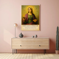 Saint Lucy of Syracuse Poster PosterGoat