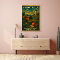 Connecticut Timeless Beauty Poster Elevates Coastal Decor