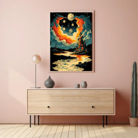 Timeless Dreamscape Dreamers Cosmic Surrealism Poster