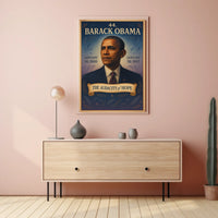 Barack Obama portrait art: Historical or Presidential Poster