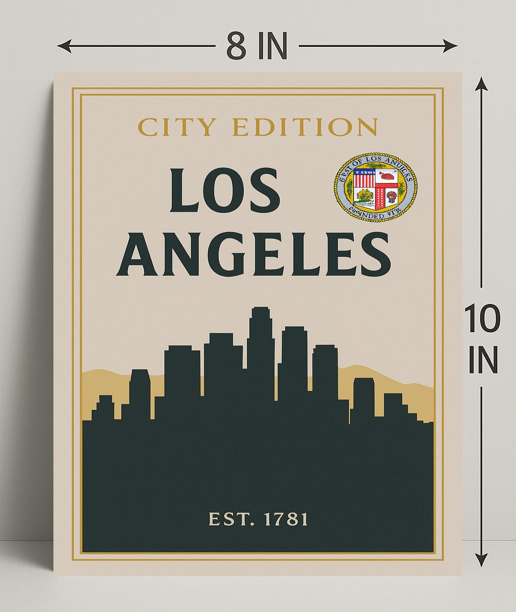 Los Angeles City Edition Poster PosterGoat