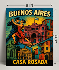 Buenos Aires Casa Rosada Wall Art Print PosterGoat