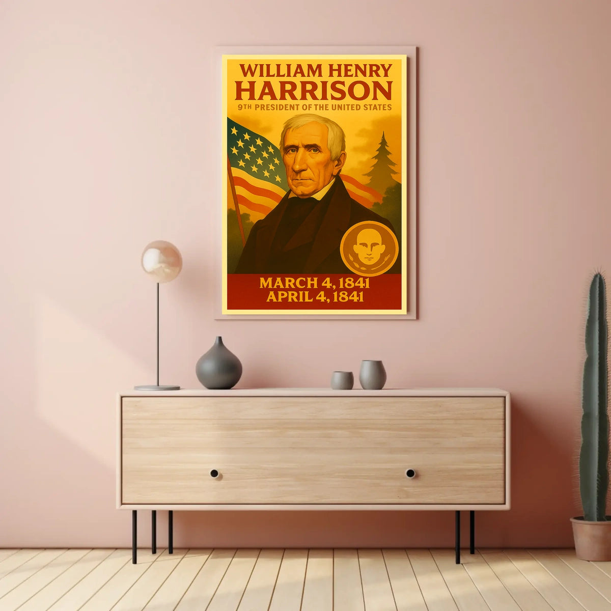 William Henry Harrison 9th President Poster