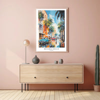 Beverly Hills Vibrant Scene Urban or Cityscape Poster PosterGoat