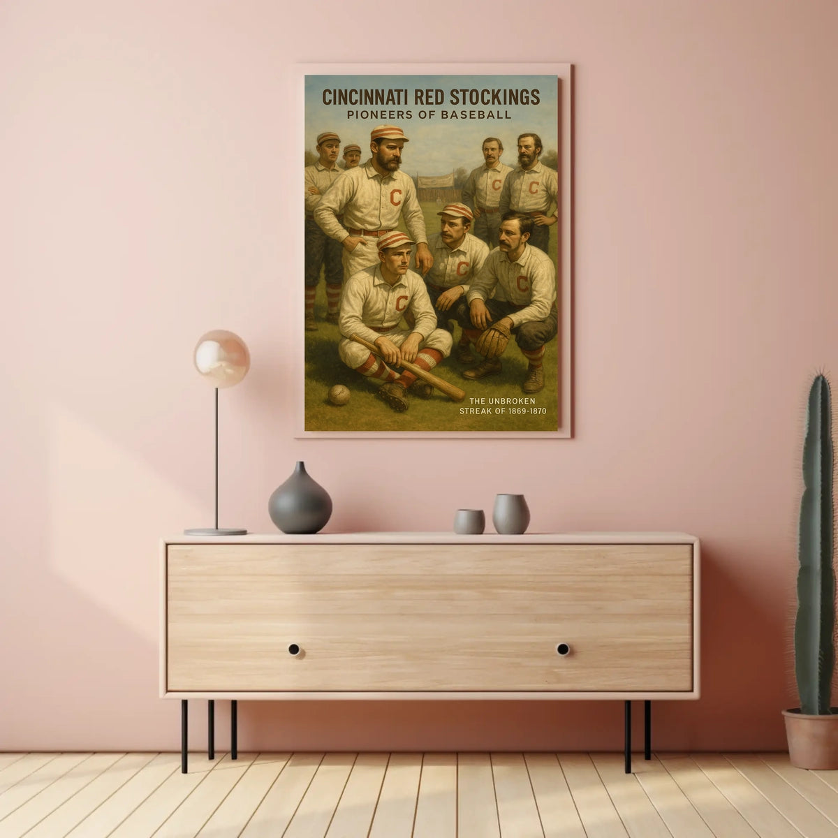 Cincinnati Red Stockings Pioneers of Baseball Poster