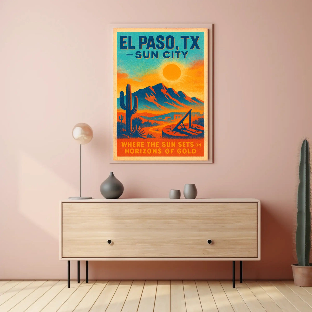 El Paso, TX Sun City Poster