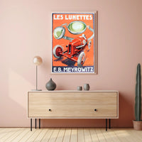 Les Lunettes Racing Goggles Poster