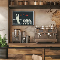 Victory Poster with Peace Symbol Poster