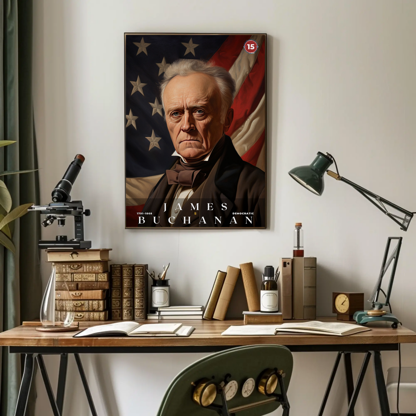 James Buchanan 15th President Of The United States Portrait