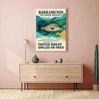 Barramundi The Aussie Delicacy Poster