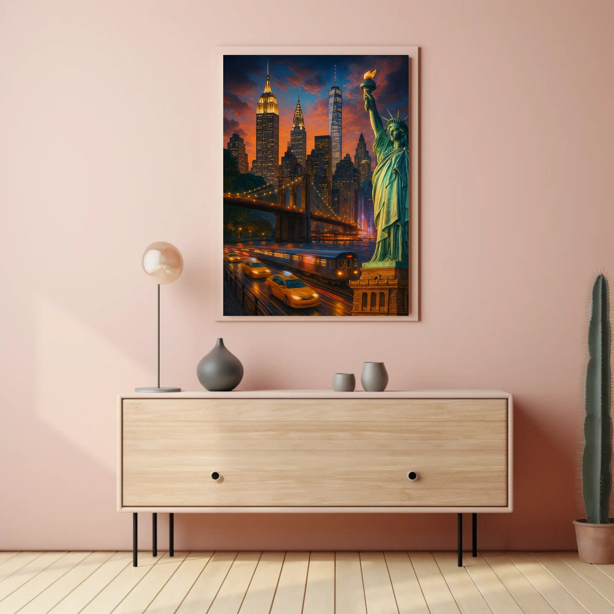 City of Dreams New York Skyline Poster